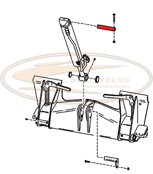 500x569 upper tilt cylinder pivot pin for skid steers replaces