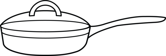 550x187 Frying Pan Coloring Page