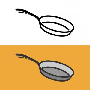 300x300 Photostock Vector Drawing Of Black Empty Cast Iron Pan Lazttweet