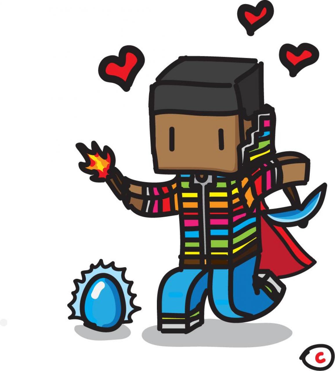 1155x1280 My Drawing Of My Rainbow Skin Minecraft Blog