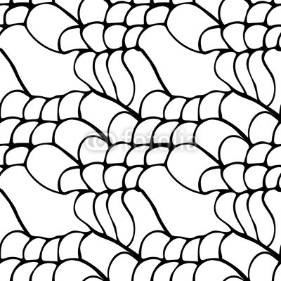 400x400 Black And White Seamless Pattern With Mesh Line Ornate Texture