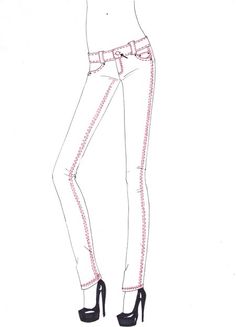 Skinny Jeans Drawing