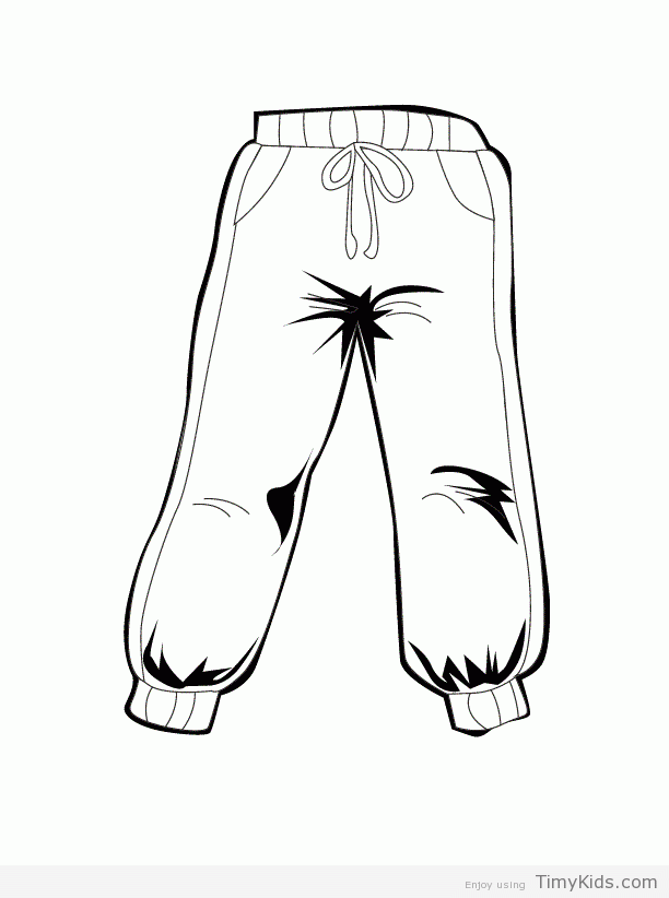 612x822 Pants Drawing Free Download