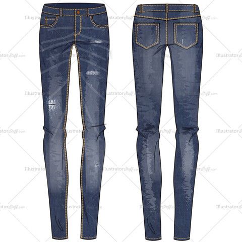 480x480 Women's Mid Rise Washed Skinny Jean With Sandblasting, Tears