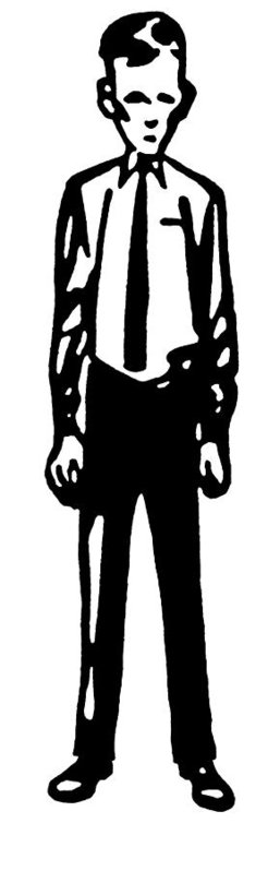 257x798 Skinny Man Art Print