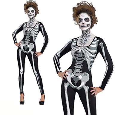 385x385 Tonmoon Womens Halloween Skeleton Print Costume Stretch Skinny