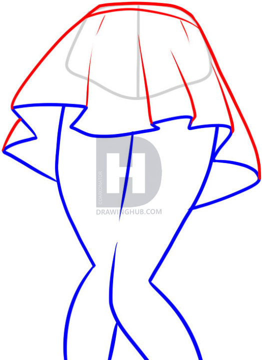 524x720 How To Draw A Skirt, Skirts, Step