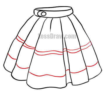 367x311 How To Draw A Skirt Easy Lessdraw
