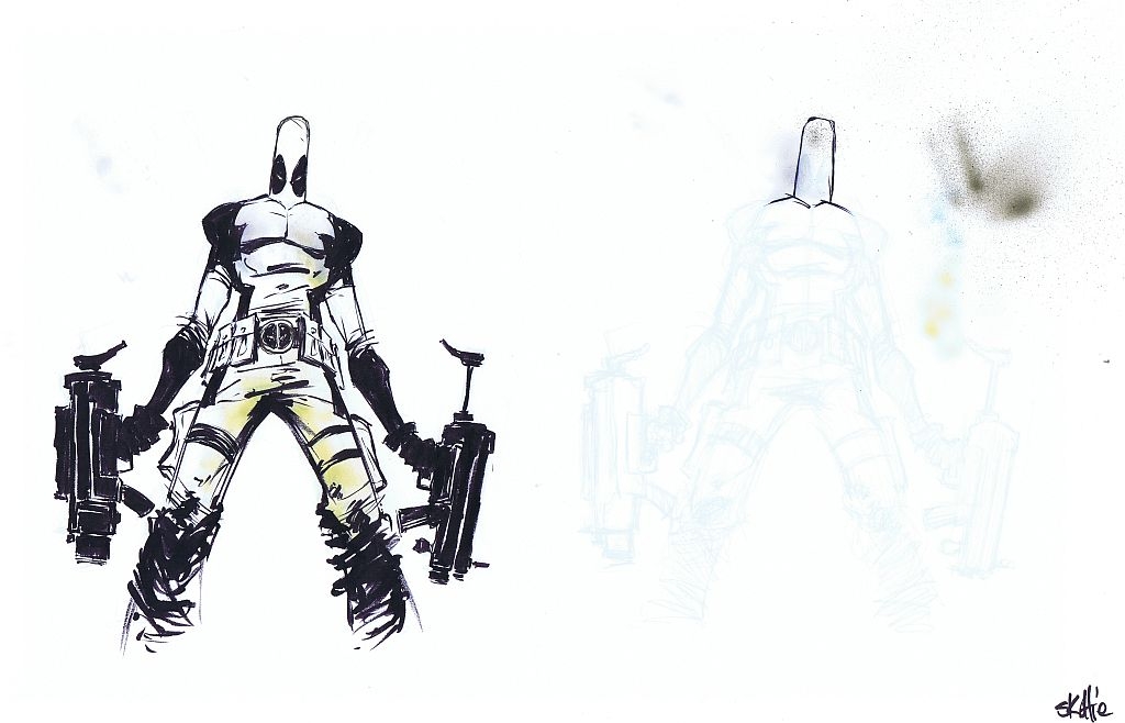 1024x658 Dead Pool, In Mike Alligood's Skottie Young Comic Art Gallery Room