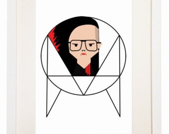 340x270 Skrillex Print Etsy