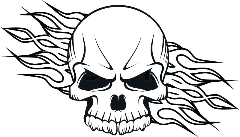 800x458 Skull And Heart Drawing At Free For Personal Use Tattoos Coloring