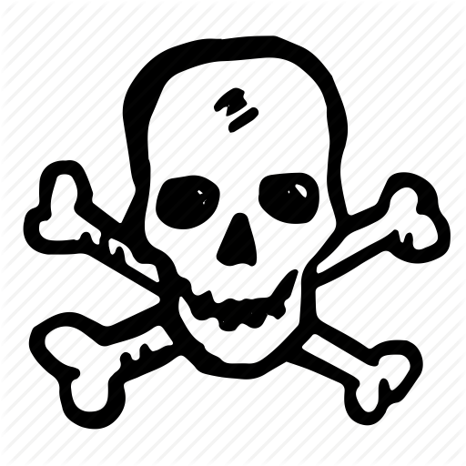 512x512 Skull, Drawing, Font, Transparent Png Image Clipart Free Download
