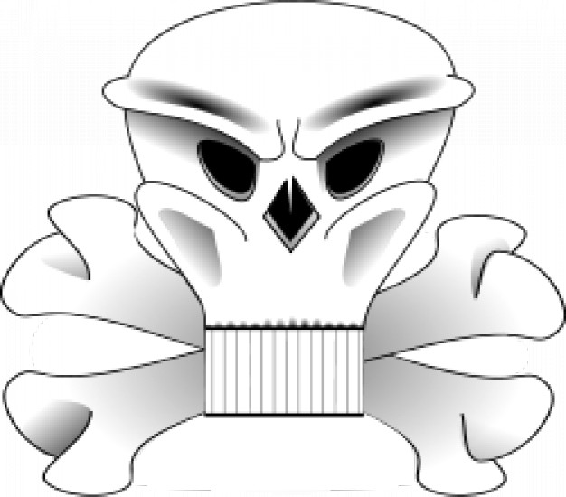 626x550 Skull And Bones Vector Free Download