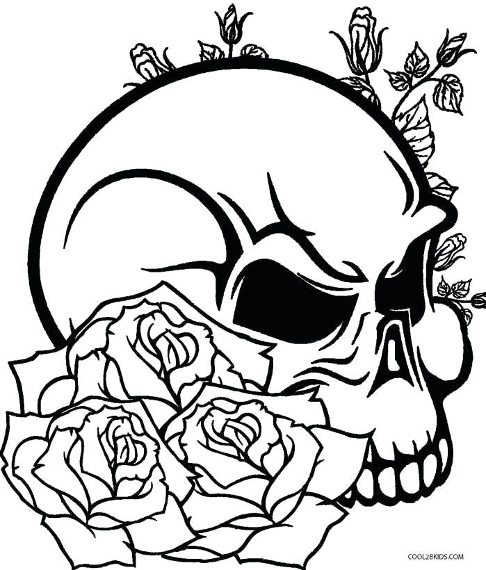 699x820 Skulls Coloring Pages Free Sugar Skull Coloring