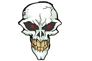 300x200 How To Draw A Scary Skull