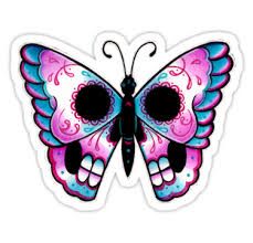 229x220 Sugar Skull Butterfly Tattoo