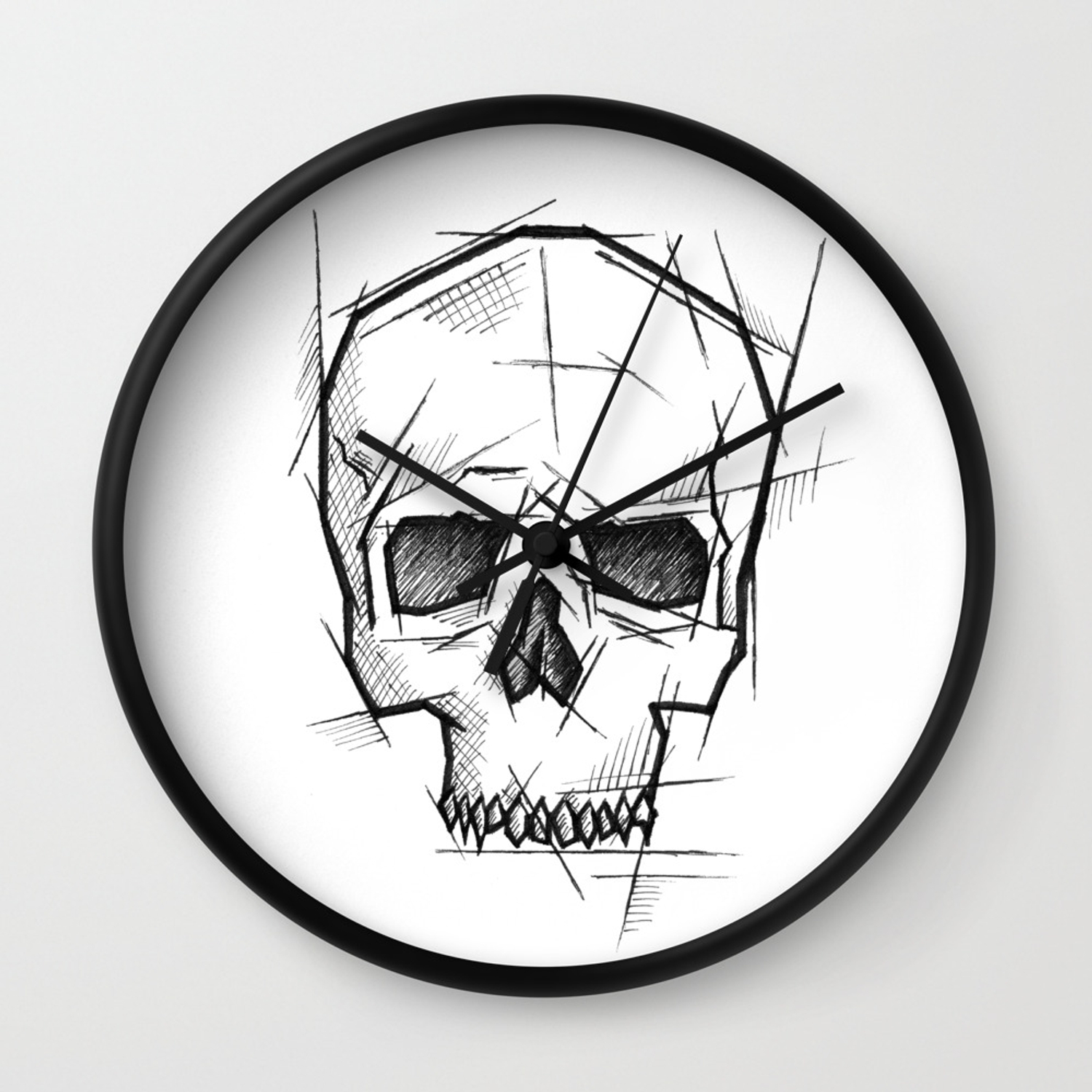 1500x1500 Skull Handmade Drawing, Made In Pencil, Charcoal And Ink, Tattoo