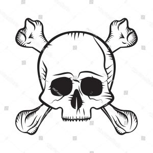 300x300 human skull crossbones drawing like pirates createmepink
