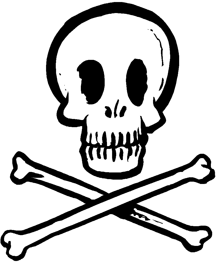 844x1024 Skull, Cartoon, Drawing, Transparent Png Image Clipart Free Download