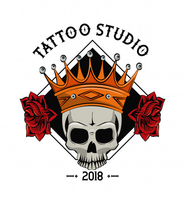 626x670 Old School Tattoo Devil Skull Drawing Design Vector Premium Download