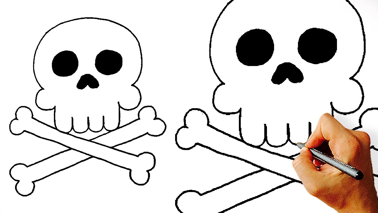 1280x720 How To Draw Cartoon Skull