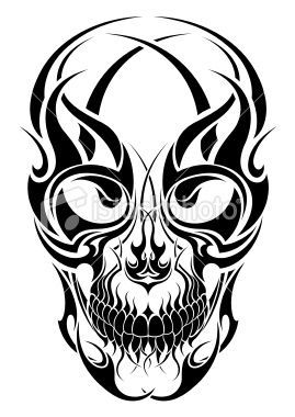 269x380 Tattoo Designs Skulls And Tribal