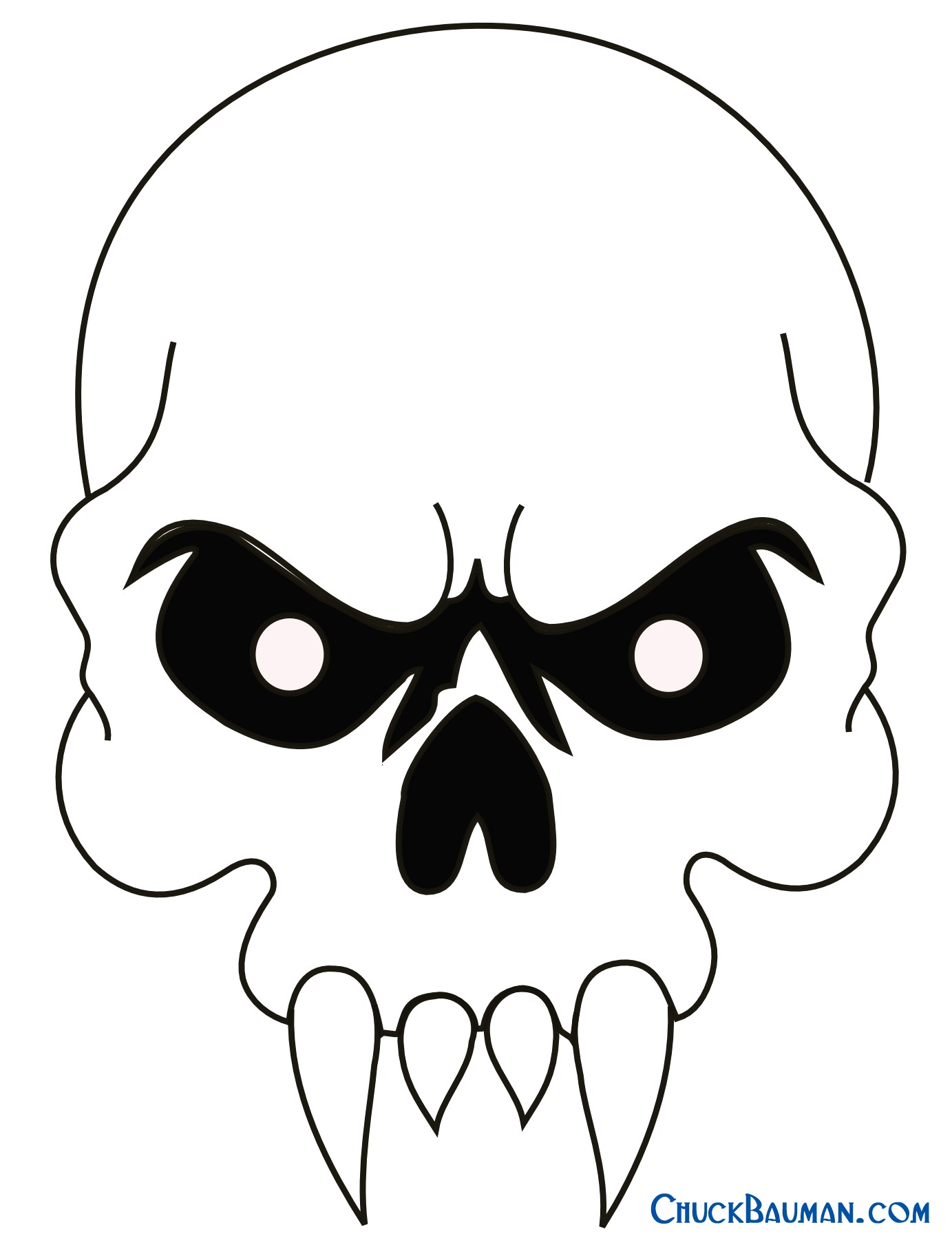 1383x1808 Easy Skull Drawing