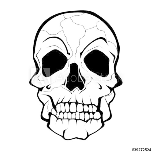 500x500 Huge Collection Of 'mean Skull Drawing' Download More Than
