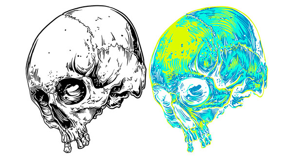 600x323 Out Of Body' Skull T Shirt On Behance