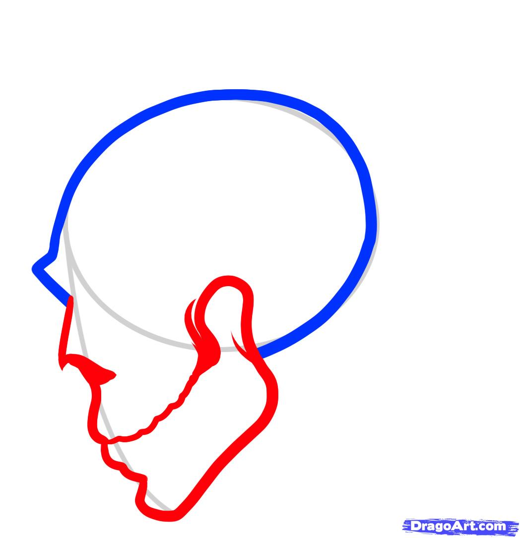 1048x1085 How To Draw A Skull And Roses, Skull And Roses, Step