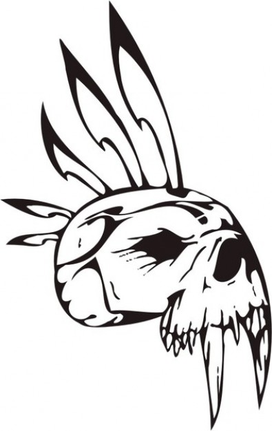 395x626 Skull Clip Art Illustration Vector With Side View Download Free