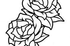 236x157 Black And White Rose Drawing Border Vector Skull Flowers Clip Art