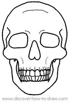236x344 Simple Skull Drawing Free Download Clip Art