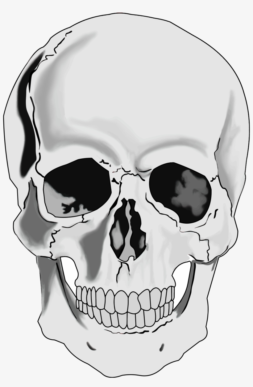 820x1251 Skull Face Png
