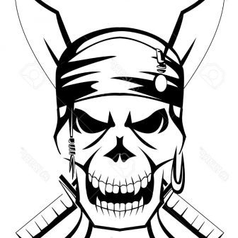 336x336 Bandana Drawing Step