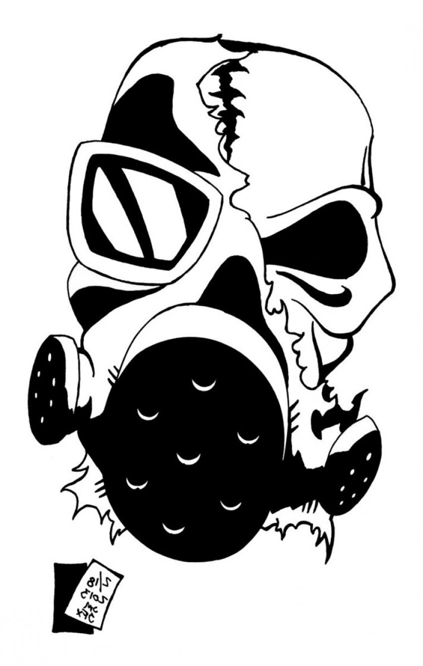 854x1345 skull with gas mask drawing gas mask skull