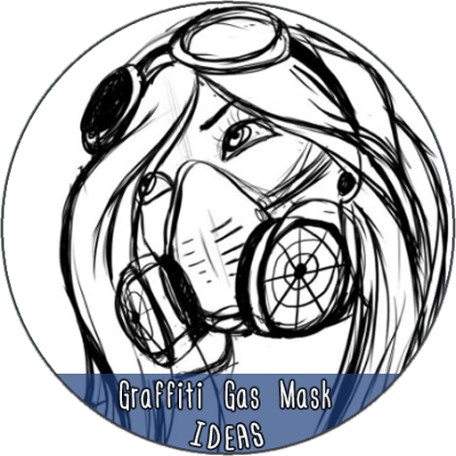 512x512 Gasmask Drawing Graffiti Huge Freebie! Download For Powerpoint