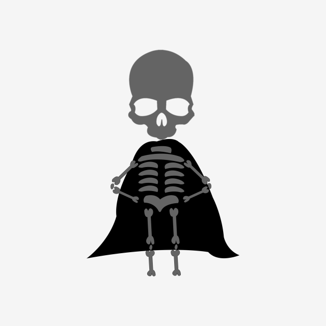 640x640 hand drawn funny human skull body,shantou,clothes,terror, body