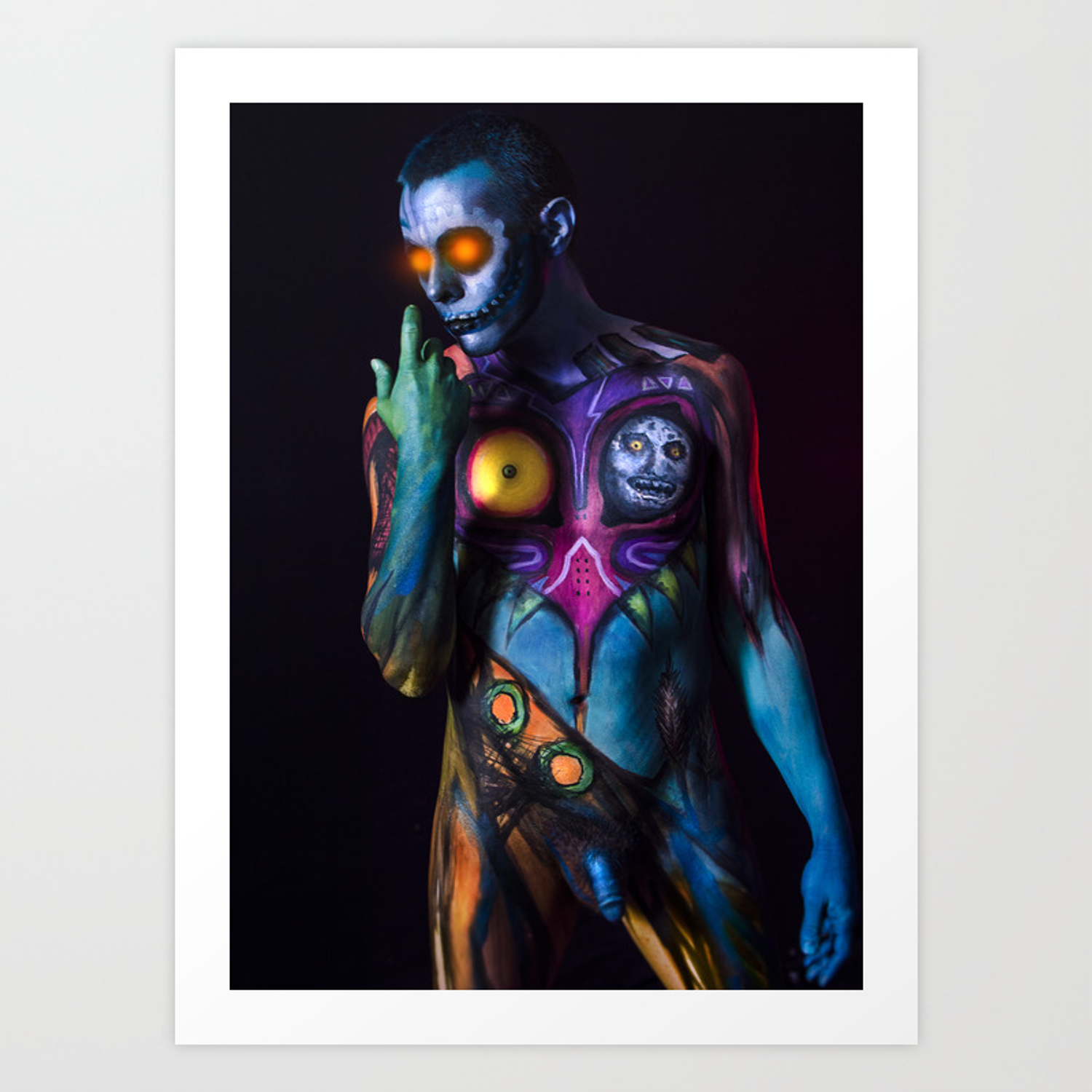 1500x1500 Skull Kid Art Print