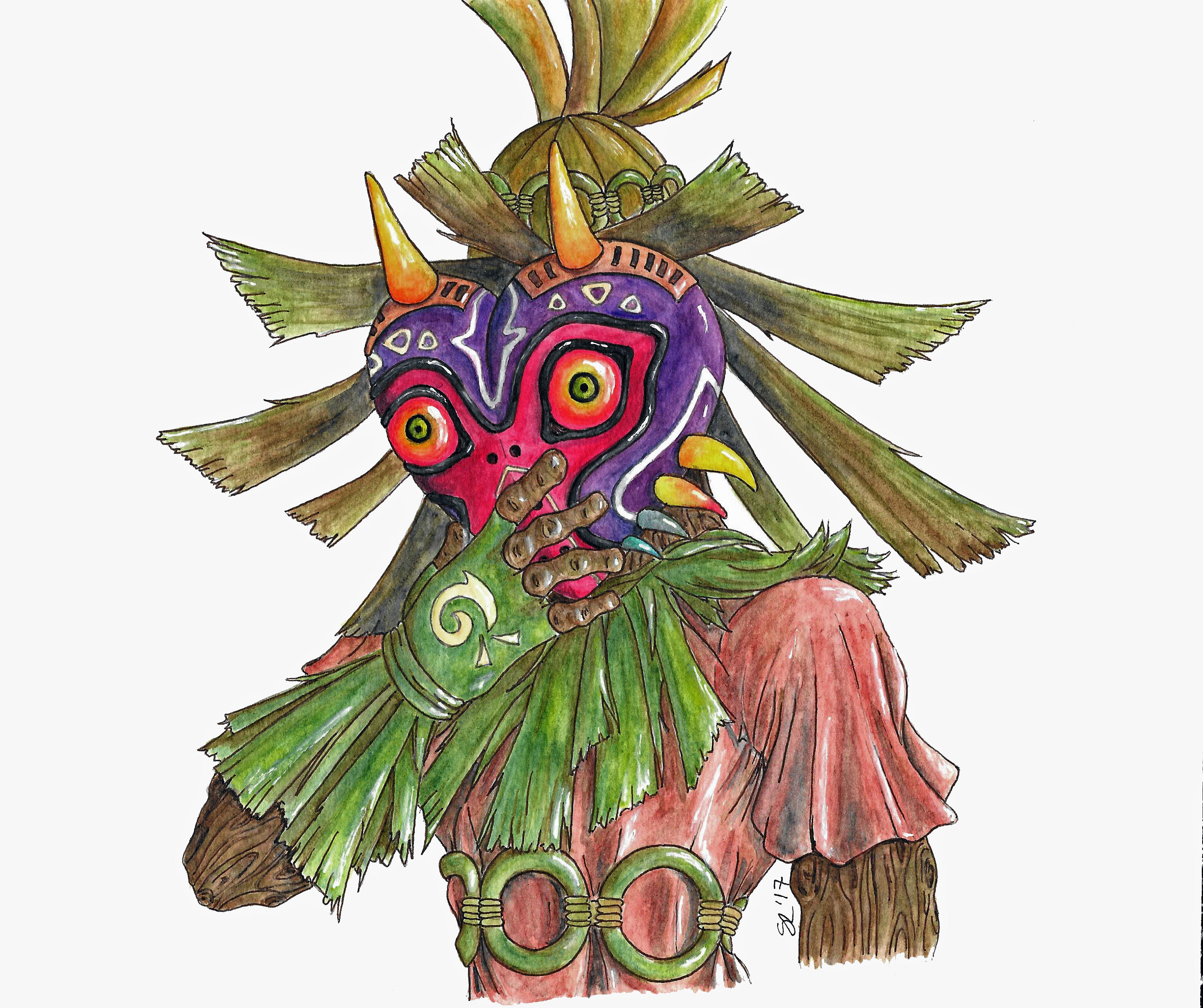 Skull Kid Drawing | Free download on ClipArtMag