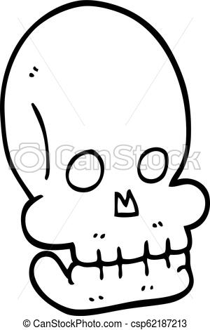 300x470 Line Drawing Cartoon Funny Skull
