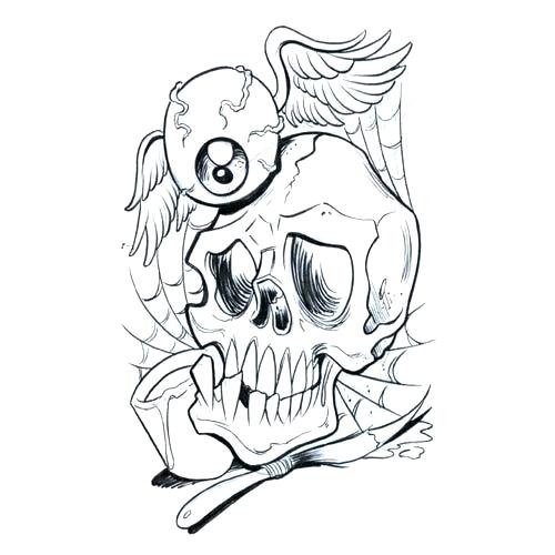 Skull Outline Drawing | Free download on ClipArtMag