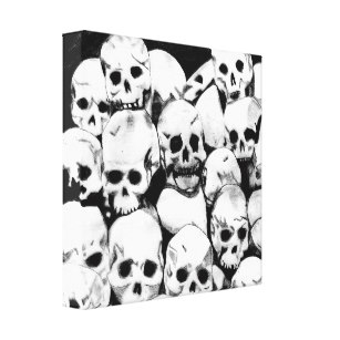 307x307 Skull Pile Art Wall