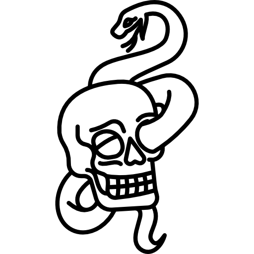 Skull Snake Drawing Free Download On Clipartmag