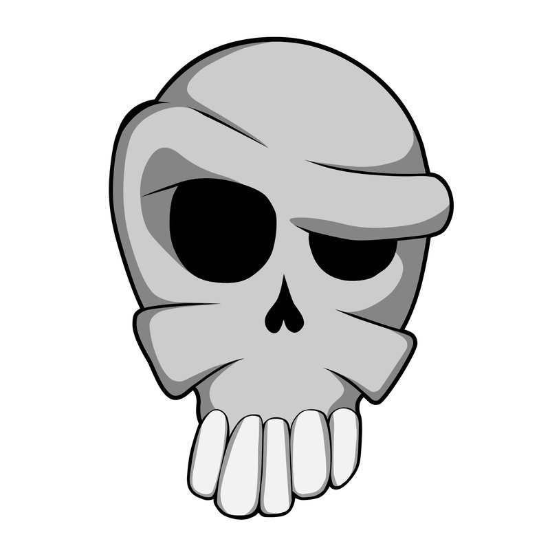 800x800 Skull Clipart Bandana