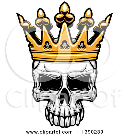 450x470 Human Skull Wearing A Crown Posters, Art Prints