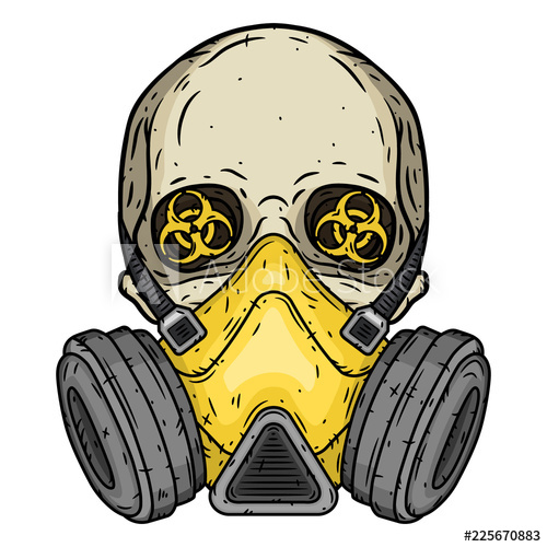 500x500 Skull Skull With Gas Mask Skull With Respirator
