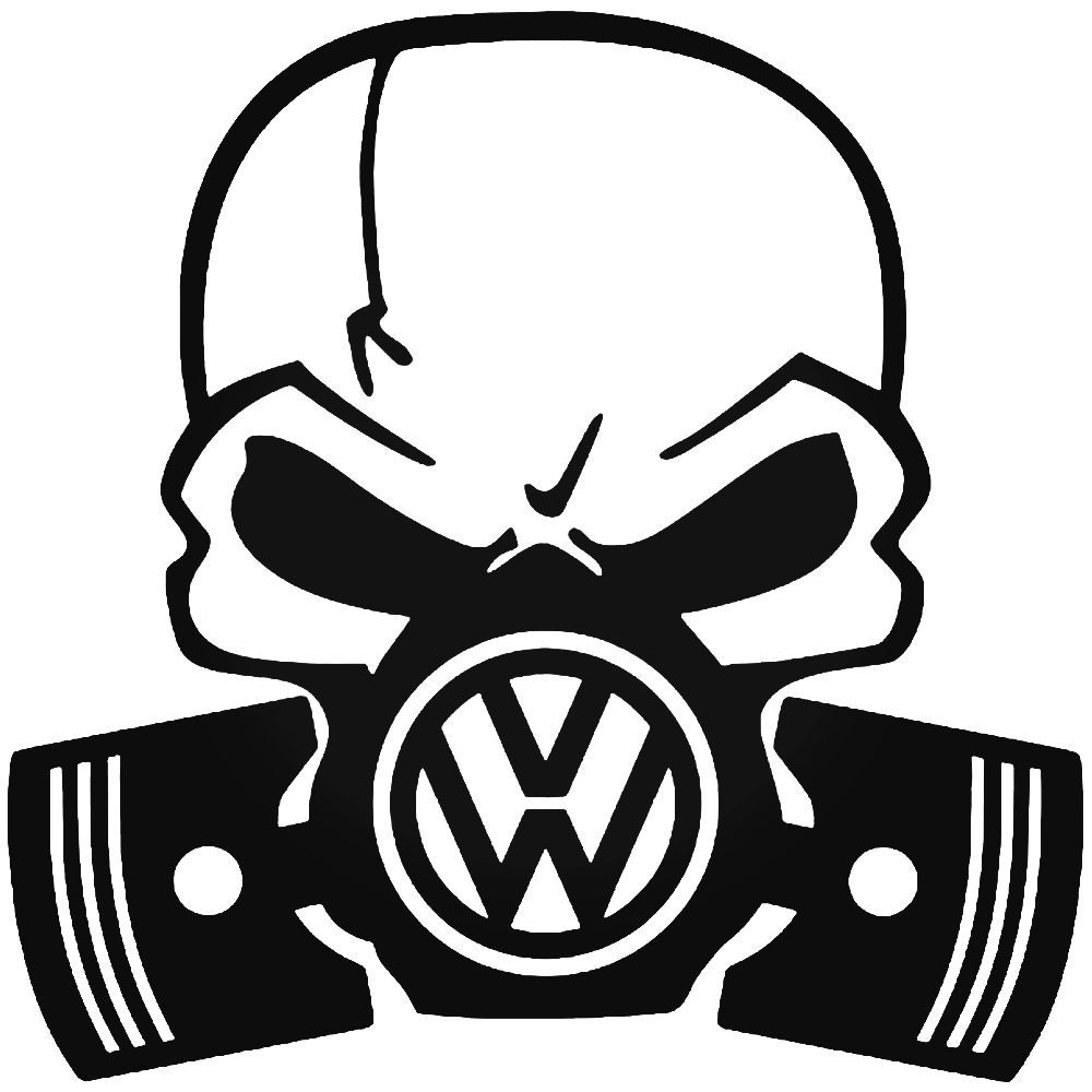 1000x1000 Vw Skull Piston Gas Mask Vinyl Decal Sticker