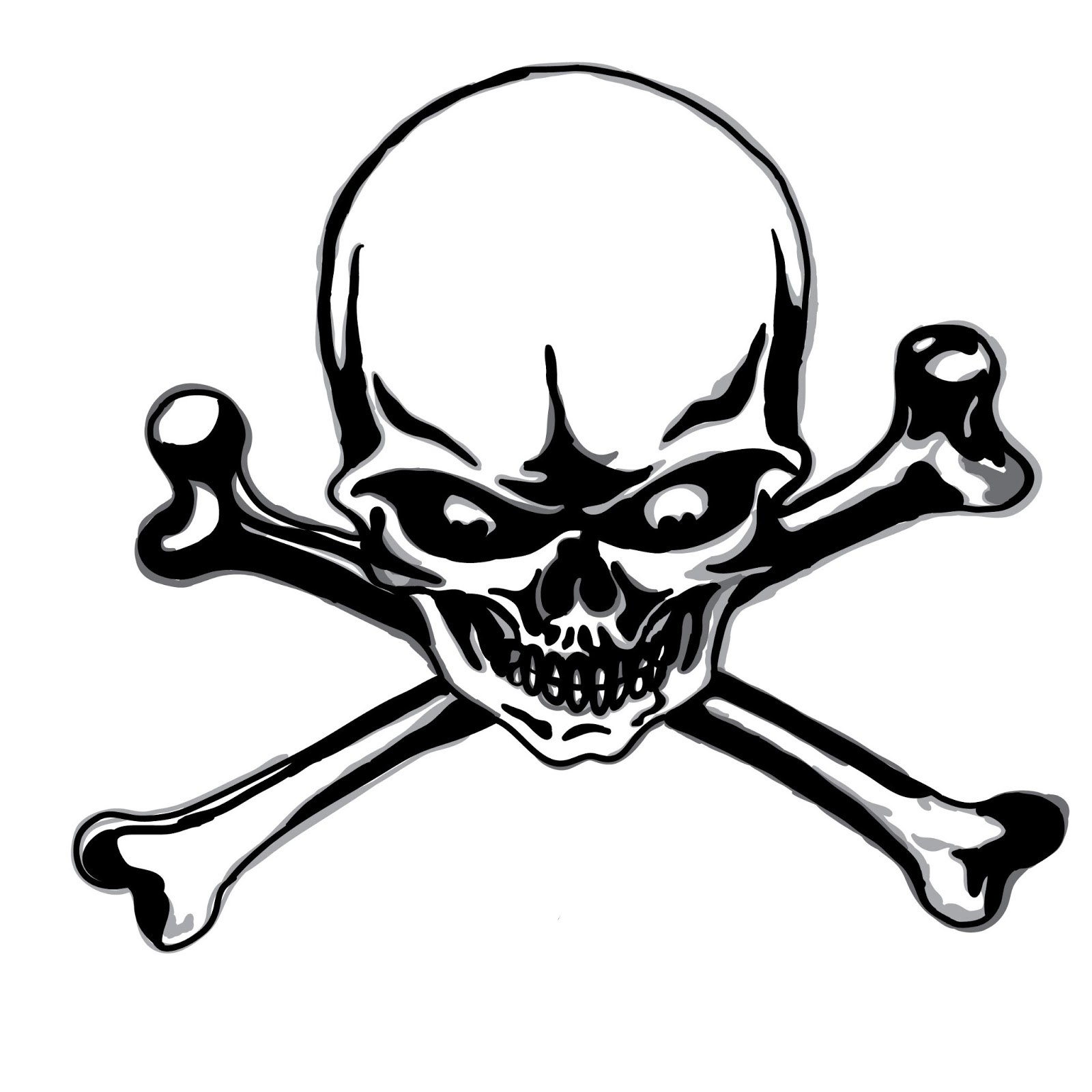 1600x1600 Tribal Skull Tattoos Clipart Creative