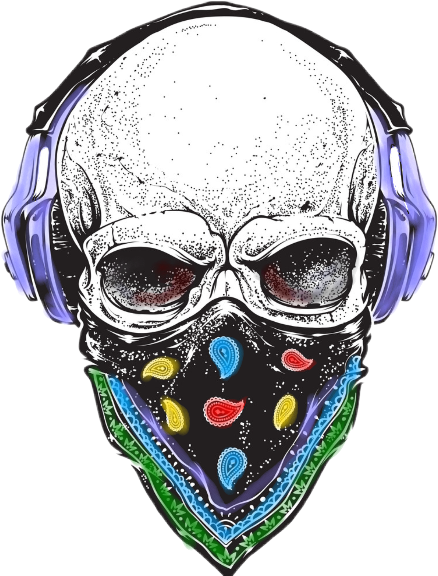 1427x1875 Headphones Skull